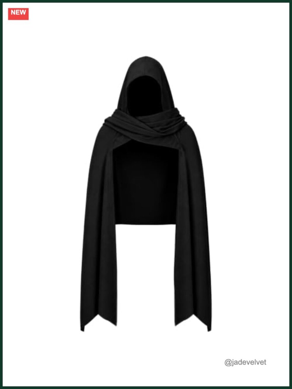 Medieval Hooded Shawl Cowl Scarf Renaissance Goth Cosplay Adult